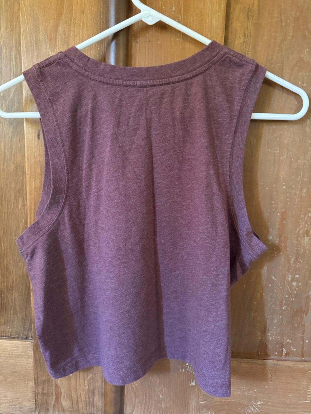 Duckworth Women's Sleeveless Crop Tank Top - Plum - Picture 2 of 2